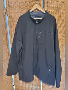 Harbor Bay Black Lightweight Softshell Jacket
